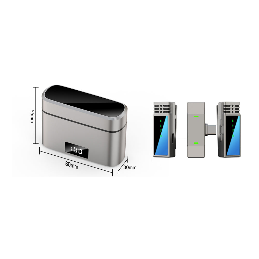 Jmary MW-15 Lightning Portlu Kablosuz Yaka Mikrofonu Jmary MW-15 Lightning Portlu Kablosuz Yaka Mikrofonu